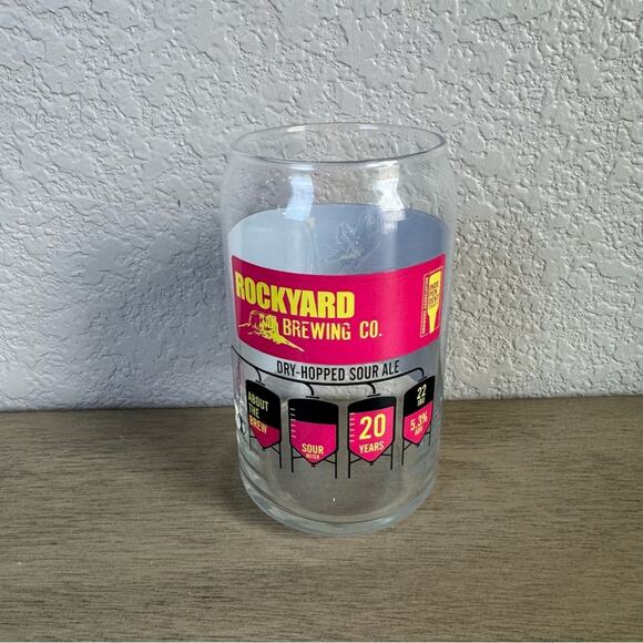 Rockyard Brewing‎ Company Dino-Mite Sour Ale 20th Anniversary Beer Glass - Picture 2 of 4